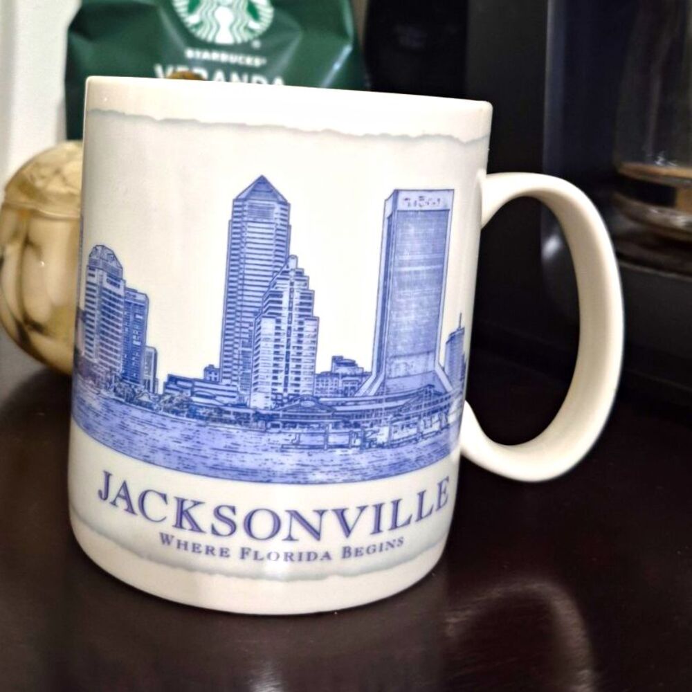 Starbucks Jacksonville FL City Series Coffee & Tea Mug Cup 18 fl oz 2007